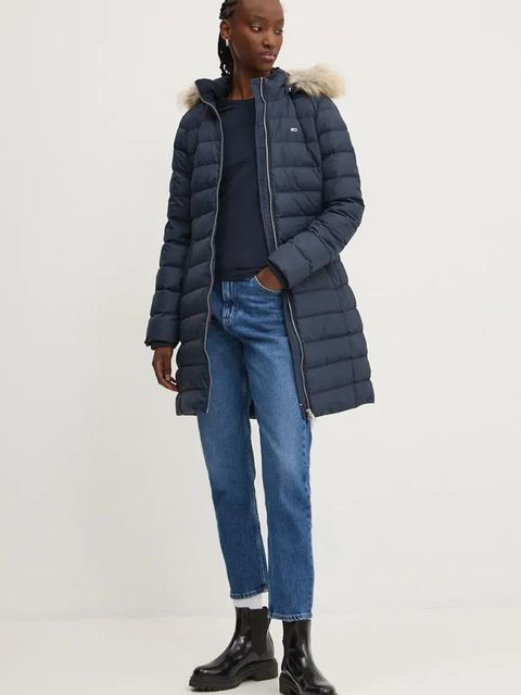 Tommy Jeans kurtka puchowa damska kolor granatowy zimowa DW0DW18864 - zdjęcie produktu nr 2