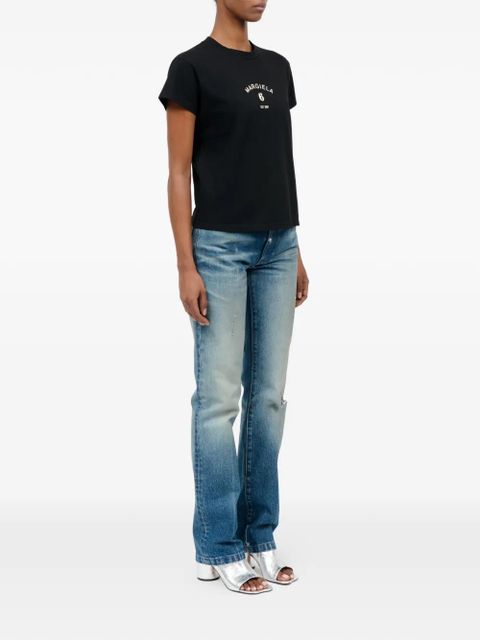 MM6 Maison Margiela printed signature T-shirt - Black