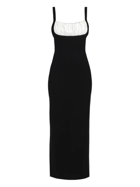 Rowen Rose sleeveless jersey midi dress - Black - zdjęcie produktu nr 1