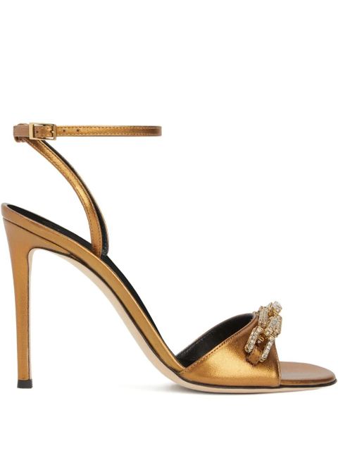Giuseppe Zanotti Evry crystal-embellished sandals - Gold - zdjęcie produktu nr 1