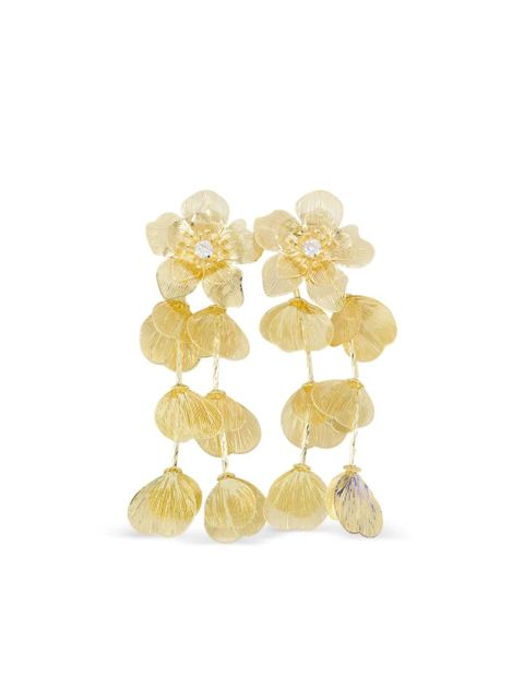Self-Portrait flower-shaped earrings - Gold - zdjęcie produktu nr 1