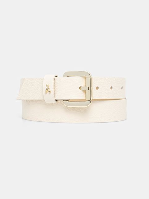 Patrizia Pepe pasek skórzany damski kolor beżowy CW8684 L001 - zdjęcie produktu nr 1