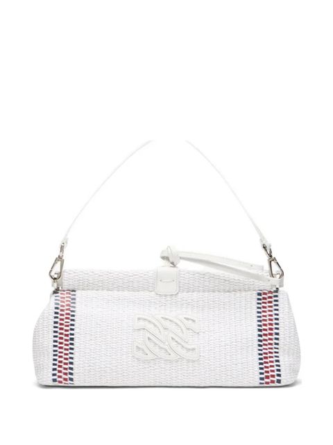 Casadei Amalfi woven shoulder bag - White - zdjęcie produktu nr 1