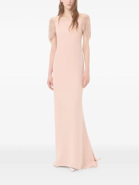 Valentino Garavani embroidered couture cady long dress - Pink - zdjęcie produktu nr 2