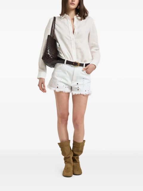Weekend Max Mara embroidered-logo button-down shirt - White - zdjęcie produktu nr 2