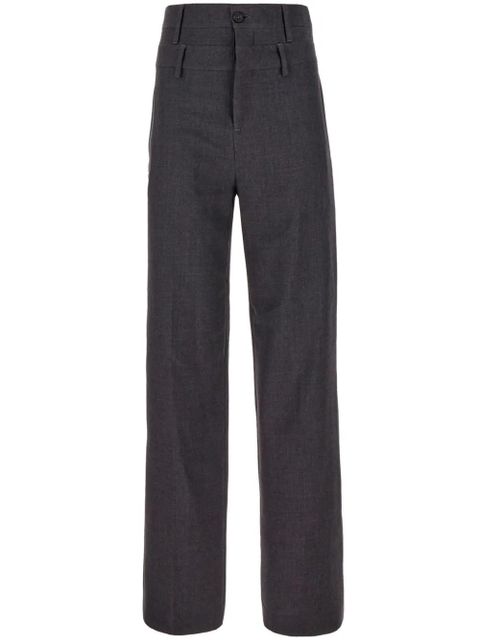 AMBUSH high-waisted virgin-wool trousers - Grey - zdjęcie produktu nr 1