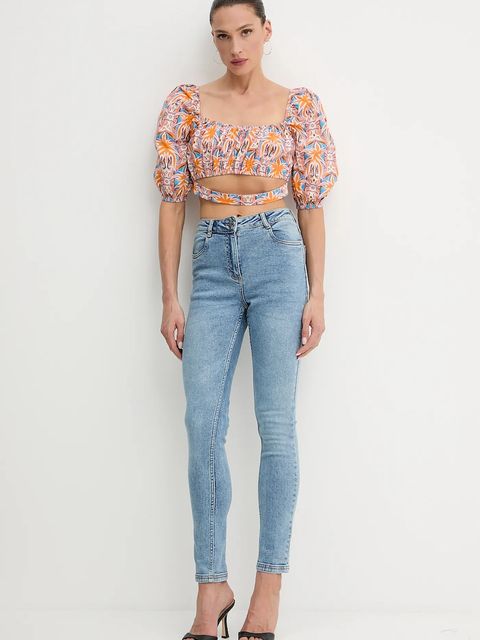 Silvian Heach jeansy DANI damskie kolor niebieski GPP25146JE