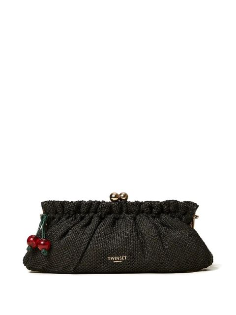 TWINSET cherry-detail clutch bag - Black - zdjęcie produktu nr 1