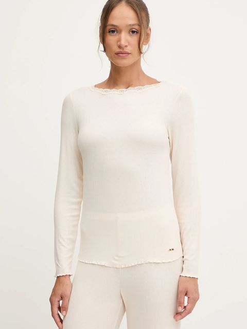 United Colors of Benetton piżama damska kolor beżowy 3P2Y3P03Y