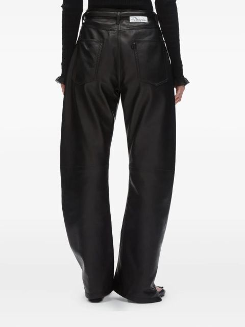 3.1 Phillip Lim zip-detail leather trousers - Black