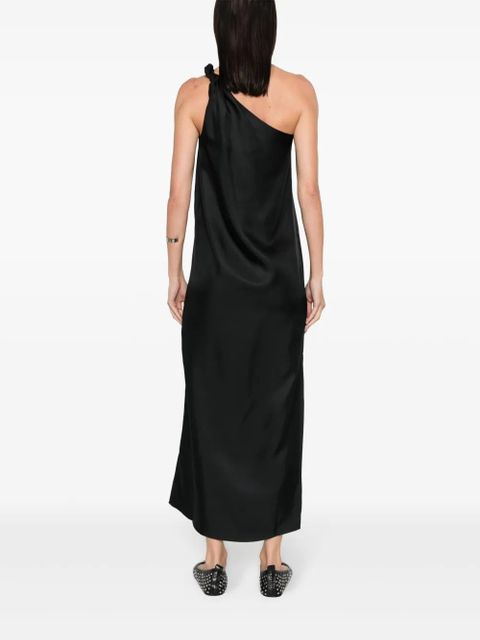 LouLou de Saison Adela silk maxi dress - Black