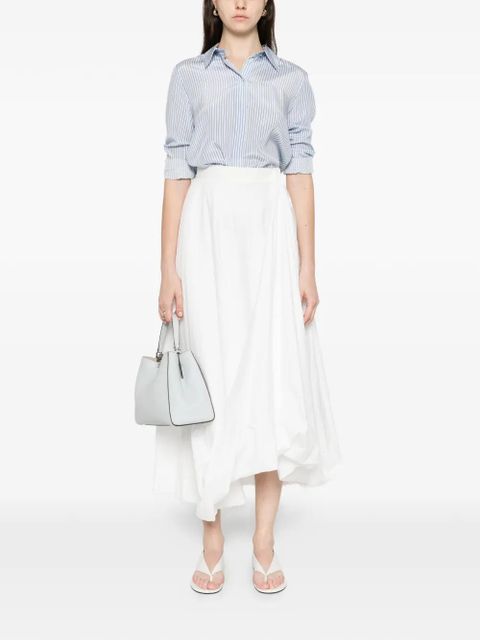 Max Mara Flirt striped button shirt - White