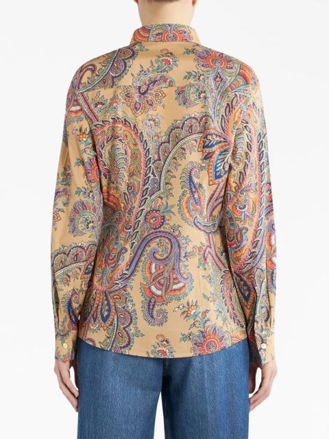ETRO paisley-print buttoned shirt - Brown