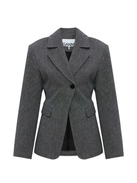 GANNI long-sleeve buttoned blazer - Grey - zdjęcie produktu nr 1