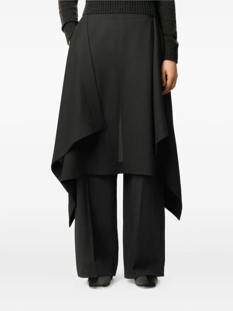 AMI Paris layered wool trousers - Black