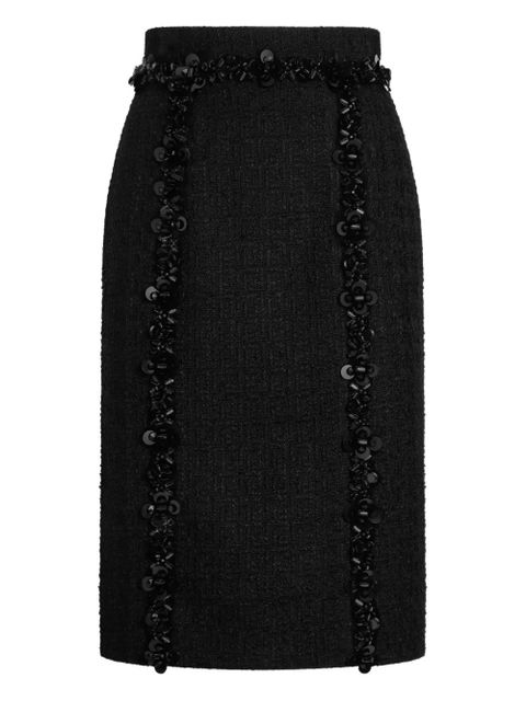 Dolce & Gabbana bead-embellished pencil skirt - Black - zdjęcie produktu nr 1