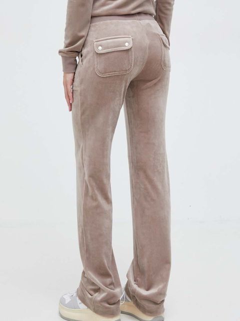 Juicy Couture spodnie dresowe welurowe - zdjęcie produktu nr 2