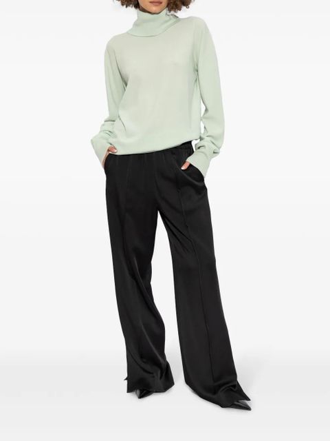 Jil Sander roll-neck fine-knit jumper - Green - zdjęcie produktu nr 2