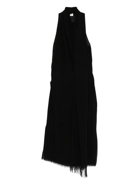 TOTEME draped fringed skirt - Black