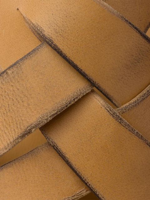 Prada Antiqued leather sandals - Neutrals