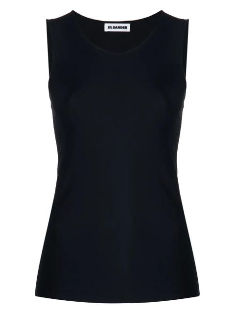 Jil Sander sleeveless stretch tank top - Black - zdjęcie produktu nr 1