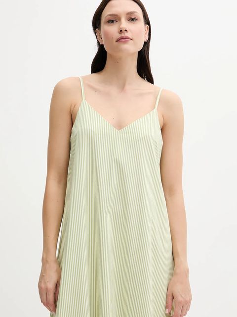 United Colors of Benetton sukienka kolor zielony maxi rozkloszowana 4SZRDV0B8