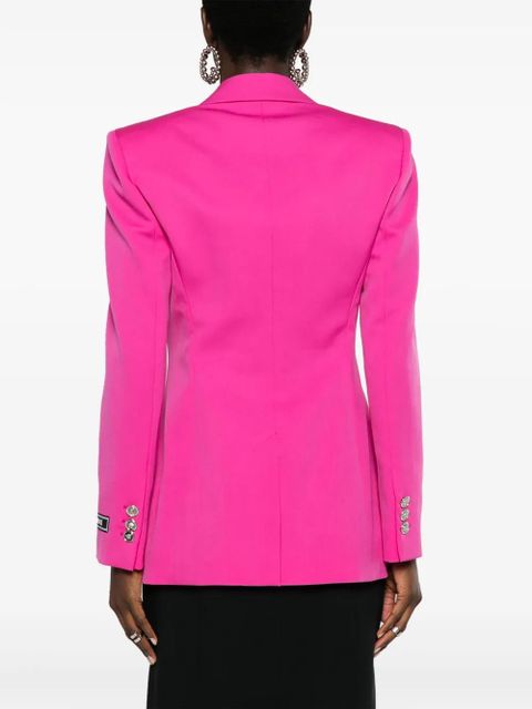 Versace Medusa single-breasted virgin-wool blazer - Pink
