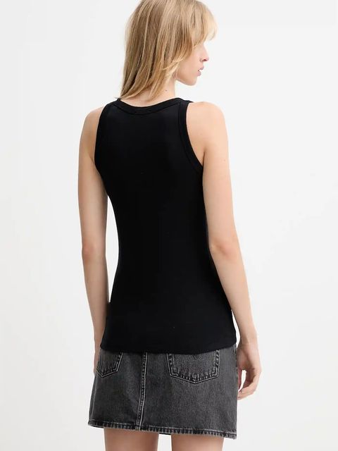 Marc O'Polo top bawełniany kolor czarny B01211250011 - zdjęcie produktu nr 2