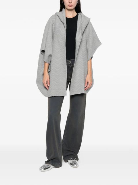 Missoni hooded cape - Grey
