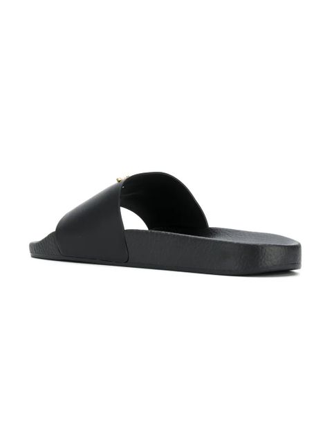 Giuseppe Zanotti logo plaque sliders - Black