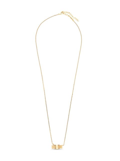 Ferragamo Vera bow-pendant necklace - Gold