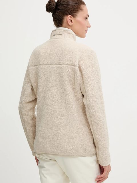 Haglöfs bluza sportowa Mossa Pile kolor beżowy gładka 606538