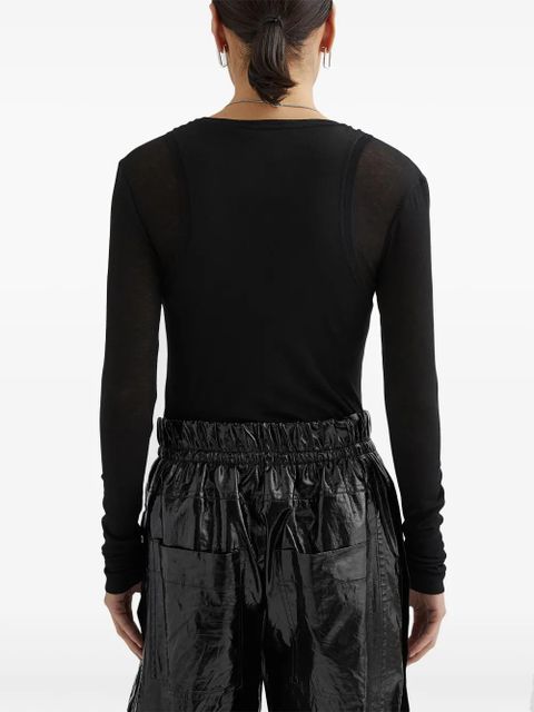 Jil Sander crew-neck T-shirt - Black - zdjęcie produktu nr 2