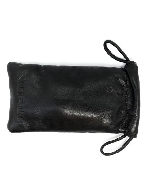 Nanushka Carmel rectangle-frame sunglasses - Orange