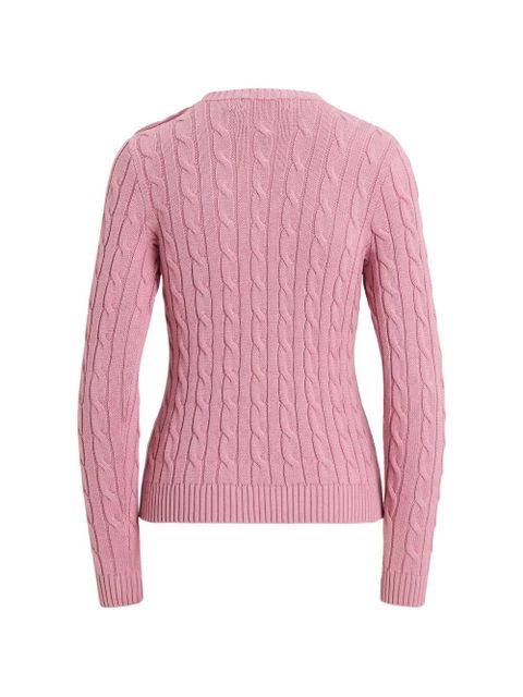 Lauren Ralph Lauren cable-knit buttoned sweater - Pink - zdjęcie produktu nr 2