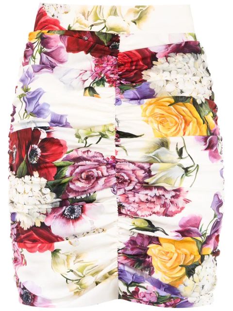 Dolce & Gabbana floral print mini skirt - Multicolour - zdjęcie produktu nr 1