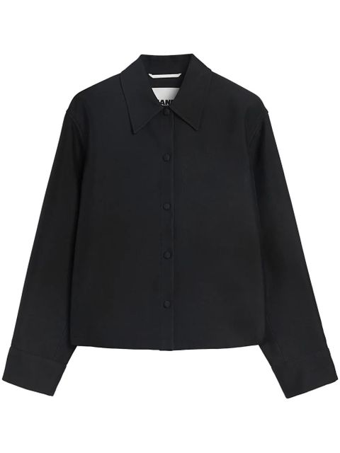Jil Sander button-up shirt jacket - Black - zdjęcie produktu nr 1