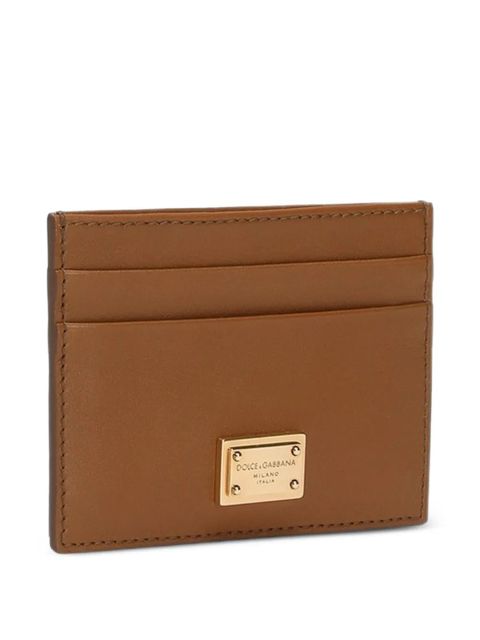 Dolce & Gabbana logo-plaque cardholder - Brown - zdjęcie produktu nr 2