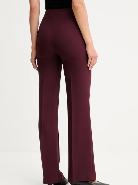 Twinset spodnie damskie kolor bordowy proste high waist 252TP2281 - zdjęcie produktu nr 2