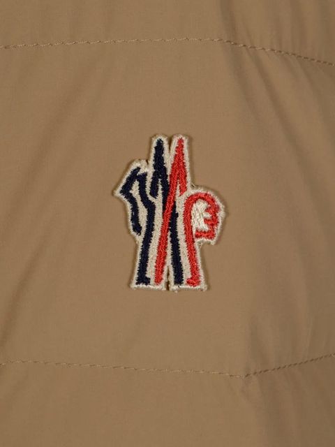 Moncler Grenoble fur-trimmed belted jacket - Neutrals - zdjęcie produktu nr 2