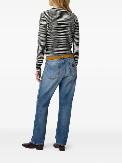 Missoni patterned crew-neck sweater - Black