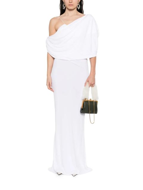 Christopher Esber Aiba draped maxi dress - White