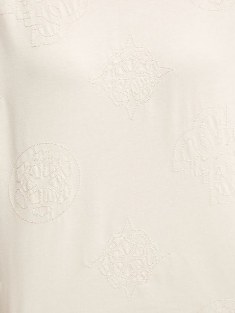 Guess t-shirt bawełniany PEONY damski kolor beżowy V5YI10 I3Z14