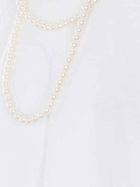 Eleh pearl-necklace T-shirt - White