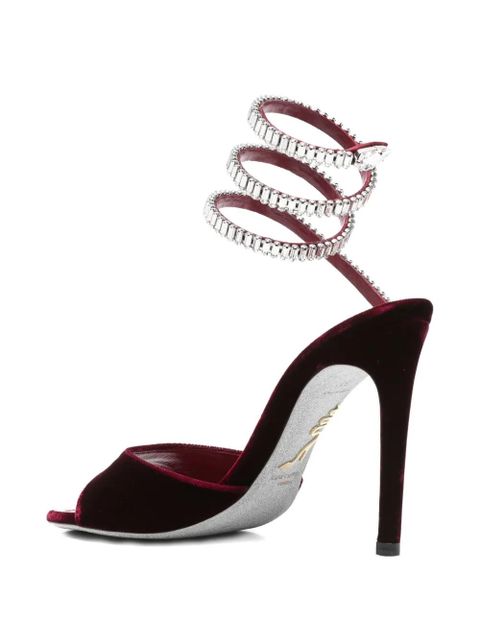 René Caovilla 105mm Cleo Spark sandals - Red
