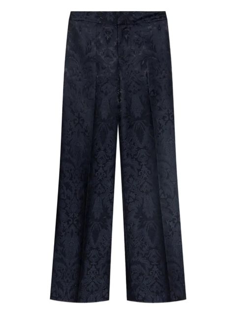 ETRO damask-pattern straight trousers - Blue - zdjęcie produktu nr 1