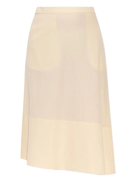 Jil Sander asymmetric midi skirt - Neutrals - zdjęcie produktu nr 1