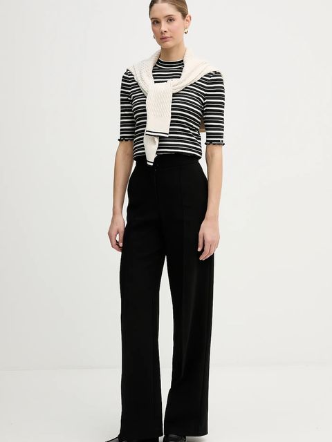 Tommy Hilfiger t-shirt damski kolor czarny WW0WW47815