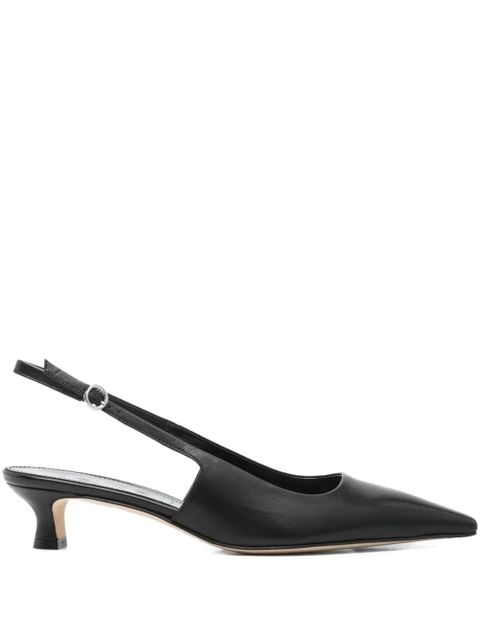 Aeyde 35mm Catrina slingback pointed-toe pumps - Black - zdjęcie produktu nr 1