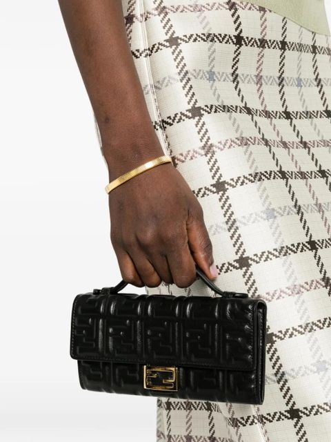 FENDI enbossed leather mini bag - Black - zdjęcie produktu nr 2